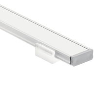 0.5 inches tall by 0.75 inches wide with Utilitarian inspirations Kichler Lighting 1TEK1STRC4SIL ILS TE Series Silver Finish Standard Depth Recessed Channel Kit 