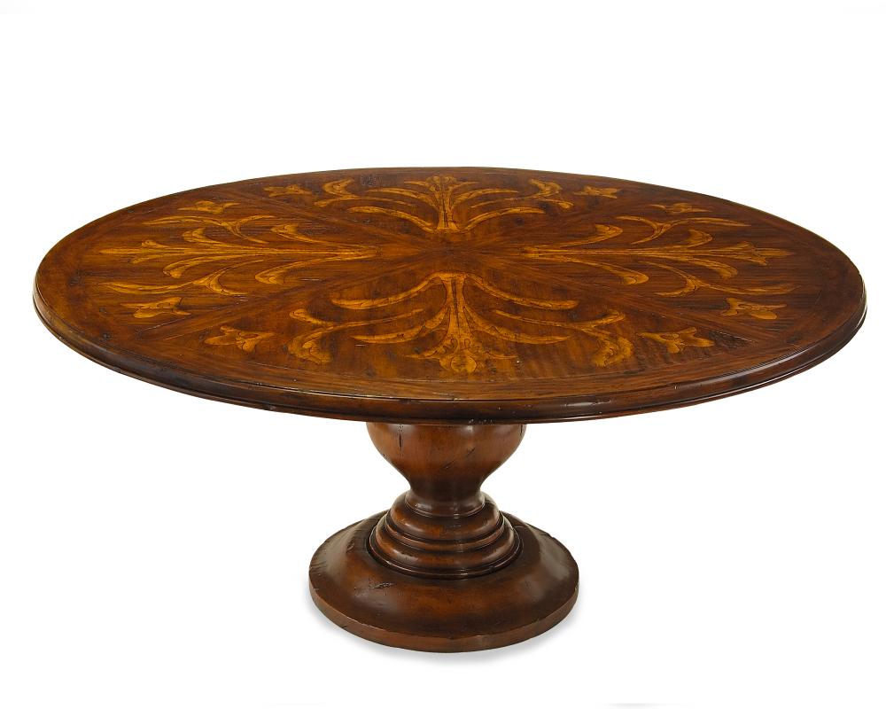 Villa Round Dining Table. A beautiful dining table made in the Italian style, with a classical form 