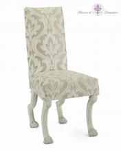 John Richard AMF-05-1176 - Gaston Side Chair Available only in V30 Rubbed White Finish Seat Height 21".   Animal Imagery Go