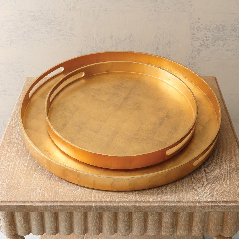 Nouveau Luxe Tray-Gold Leaf-Lg
