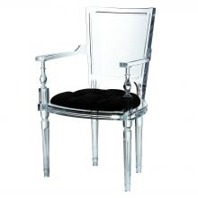 Global Views 3.31247 - Marilyn Acrylic Arm Chair-Black