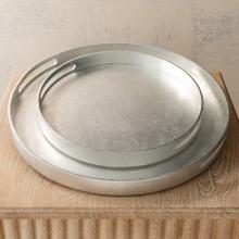 Global Views 7.20114 - Nouveau Luxe Tray-Silver Leaf-Sm