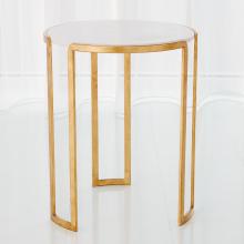 Global Views 7.80495 - Channel Accent Table-Gold Leaf