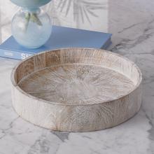 Global Views 7.90068 - Driftwood Round Topper Tray