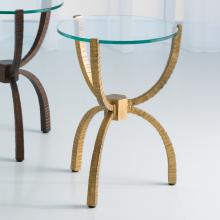 Global Views 7.90386 - Teton Accent Table-Gold