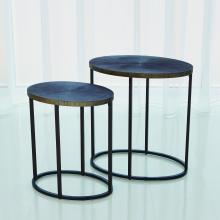 Global Views 7.90789 - Striated Accent Table-Graphite-Lg