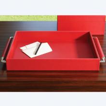 Global Views 9.926 - Double Handle Serving Tray-Crimson