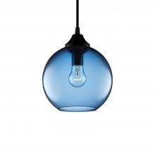 Niche GL-ORB-PT-SAP - Solitaire Petite Sapphire Handblown Modern Glass Pendant Light